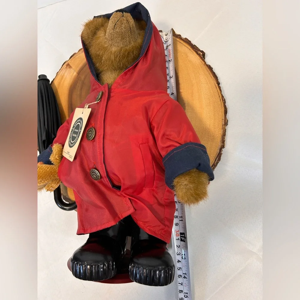 Boyds Bears Noah with Puddles teddy‎ bear, and Umbrella stock number #918434